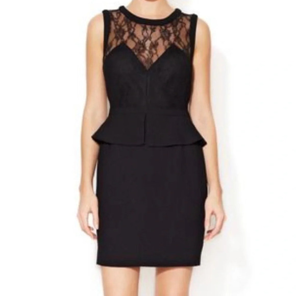 SANDRO Black Lace Bustier Mini Dress Size Small - Picture 10 of 11